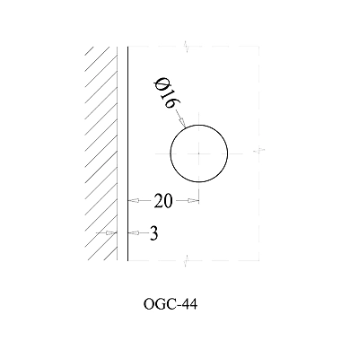 Ozone - Hinges &amp; Connectors-Vogue Series - OGC-44-PSS-2