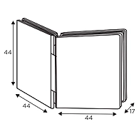Ozone - Hinges &amp; Connectors-Edge Series - OGC-222-ED-PSS