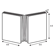 Ozone - Hinges &amp; Connectors-Edge Series - OGC-333-ED-PSS