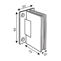 Ozone - Hinges &amp; Connectors-Edge Series - OSSH-11-ED-PSS