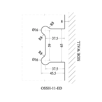Ozone - Hinges &amp; Connectors-Edge Series - OSSH-11-ED-PSS-2