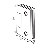 Ozone - Hinges &amp; Connectors-Edge Series - OSSH-55-ED-SSS