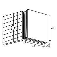 Ozone - Hinges &amp; Connectors-Edge Series - OGC-444-ED-PSS
