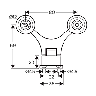Ozone - Point Fixed Shower Fittings - OPSH-11-SC-PSS