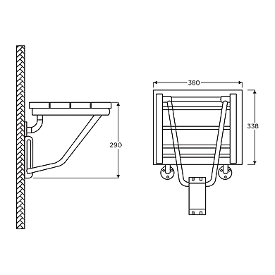 Ozone - Shower Seats - OZ-SS-W-01-PSS-1