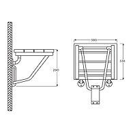 Ozone - Shower Seats - OZ-SS-W-01-PSS