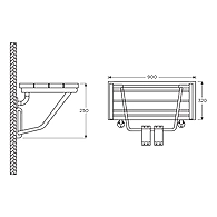 Ozone - Shower Seats - OZ-SS-W-03-PSS