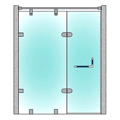 Ozone - Towel Bars with Handles - OGH-TB-3 SWAN BLUE-PSS-2