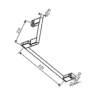 Ozone - Towel Bars with Handles - OGH-TB-4-PSS