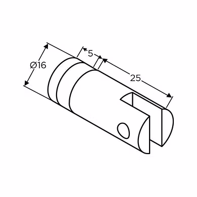 Ozone - Bracket Shelf Holders - OBSH-16-GL-PSS-1
