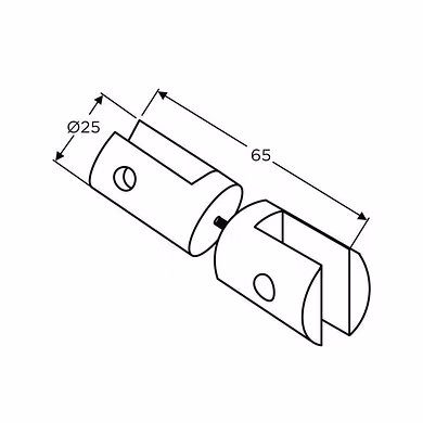 Ozone - Bracket Shelf Holders - OBSH-25-D-SSS-1