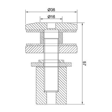 Ozone - Fixed Bolts - OSP-S-FB-FL-SSS-500502
