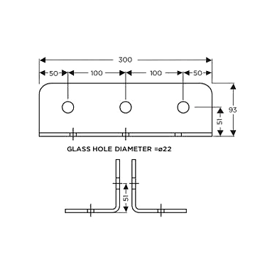 Ozone - Fin Plates - OSP-FP-300-SSS-2