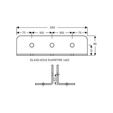 Ozone - Fin Plates - OSP-FP-350-SSS-2