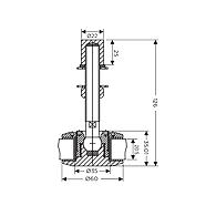 Ozone - Articulated Bolts - E Series - OSP-AFB-36-FL-304-PSS