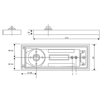 Ozone - Floor Spring - FS-11400 STD STD-500526