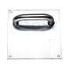 Ozone - Inox Series D-Type Mortise handle with Plate - OMH-33 P-500539-sm