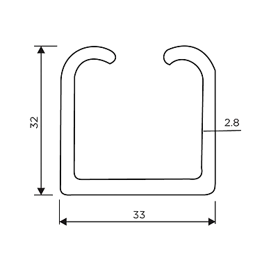 Ozone - Economy Series - OZ-ESL-TRACK-E2-2mt-500670