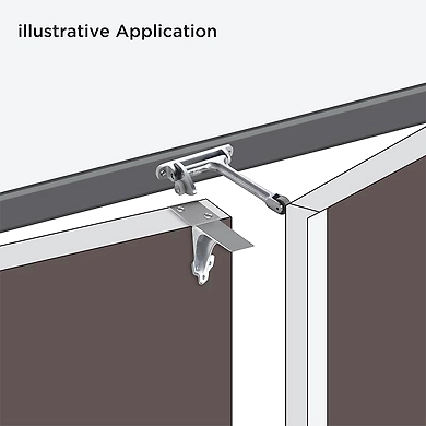 Ozone - Fire Rated Gravity Door Coordinator - OZ-GDC-F-STD Silver-1