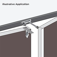 Ozone - Fire Rated Gravity Door Coordinator - OZ-GDC-F-STD Silver