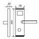 Ozone - Software Based Hotel Door Lock - OZEL-RF-VII-555 R/L-500754-sm