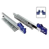 Ozone - Undermount Slides for Wire Basket - OE-UMS-SC-FE-11-450mm-18 Zinc