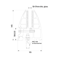 Ozone - Clear Line Railing - Section Details