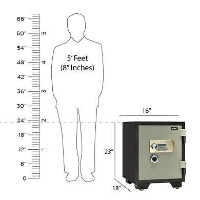 Ozone - Fireproof Safes - OES-FP-55 Green-1