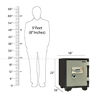 Ozone - Fireproof Safes - OES-FP-55 Green