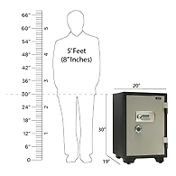 Ozone - Fireproof Safes - OES-FP-77 Green