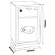 Ozone - Home &amp; Office Safes - OES-MD-55 Silver-1-sm