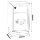 Ozone - Home &amp; Office Safes - OES-MD-77 Silver-1-sm