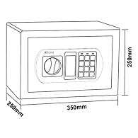 Ozone - Home &amp; Office Safes - OES-BAS-20 GREY