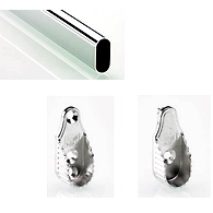 30x15/2000mm Chrome Gloss