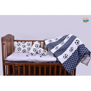 Baby Bedding 5 pieces set Football With pillow
