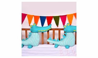 Ralph The Crocodile Cushion (Custom) Pack of : 1 Piece