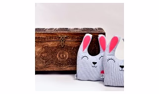 Smiley Rabbit Cushion (Custom)