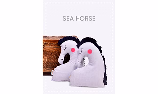 Sea Horse Cushion (Custom) Pack of : 1 Piece