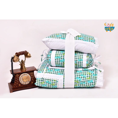 Baby Bedding 5 pieces set Blue Grappie With pillow