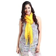 Western Catalog Women's Rayon Stole Yellow