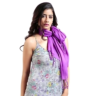 Western Catalog Women's Rayon Stole Purple