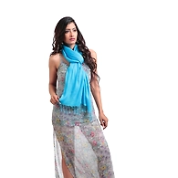 Western Catalog Women's Rayon Stole Turquoise