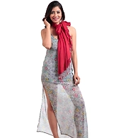 Western Catalog Women's Rayon Stole Maroon