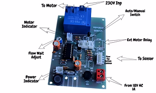 Fully Automatic Water Level Controller Circuit Board With Dry Run Protection For Monoblock Pumps