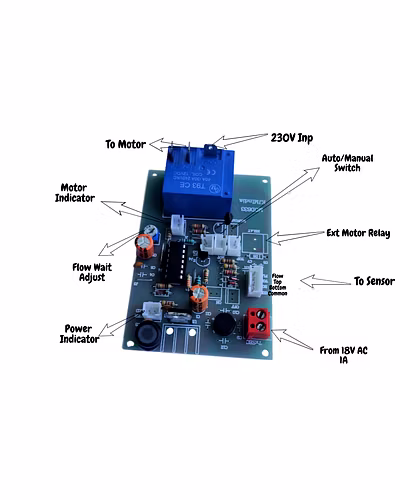 Fully Automatic Water Level Controller Circuit Board With Dry Run Protection For Monoblock Pumps-1