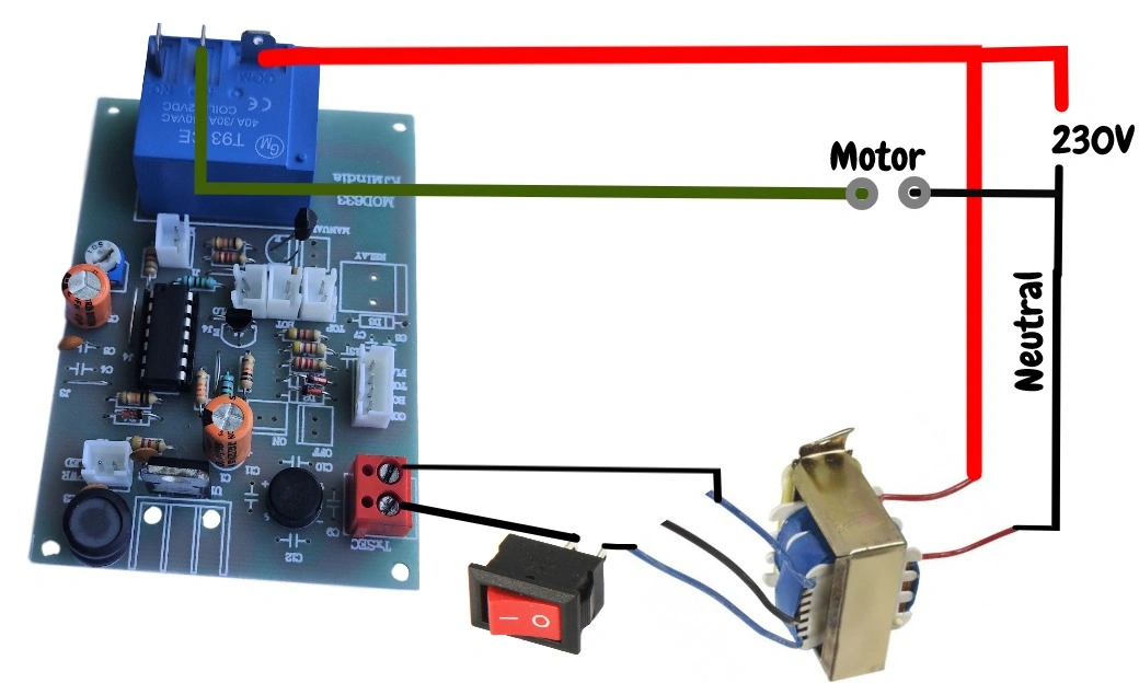 Fully Automatic Water Level Controller Circuit Board With Dry Run Protection-3