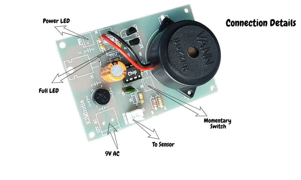 Water Tank Overflow and Water Flow Sensor Alarm Circuit Board For Project And Commercial Use-2