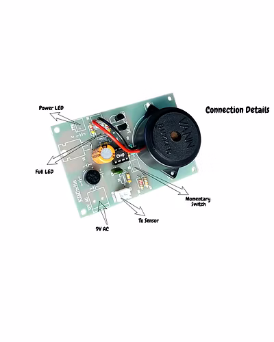Full And Low Tank Alarm Circuit Board With A Push Switch To Turn Off The Alarm-2