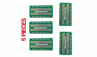 5 Pieces Breadboard Layout Solderable 450 Points PCB For DIY Electronics Projects