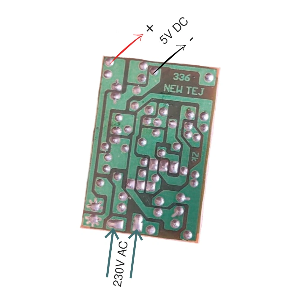 5v, 800mA SMPS Circuit Board | Input 230V | Output 12V-3